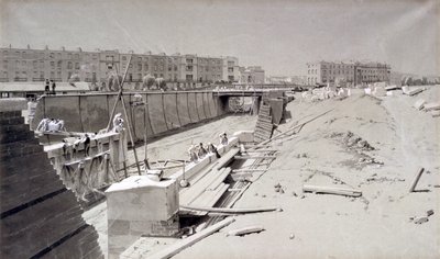 Hampstead Road Bridge, fra Camden-siden, 11. august 1836 (pen & blæk og vask på papir) af John Cooke Bourne