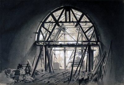 North Church Tunnel, 17. juni 1837 (pen & blæk og vask på papir) af John Cooke Bourne