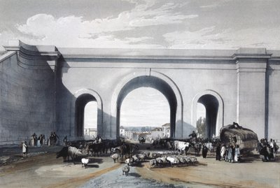 Jernbanebroen ved Chippenham, Wiltshire, 1846 af John Cooke Bourne