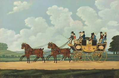 J. og W. Chaplins Dover-London Scene på vejen af John Cordrey