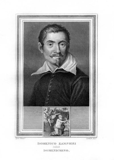 Domenichino, italiensk barokmaler, 1825. af John Corner