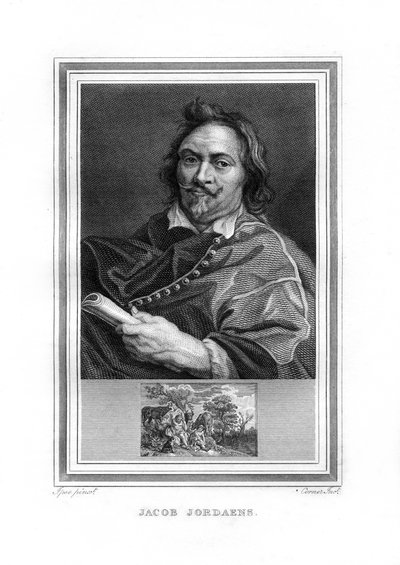 Jacob Jordaens, flamsk barokmaler, 1825. af John Corner