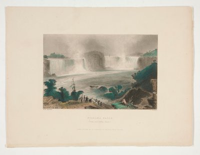 Niagara Falls (fra nær Clifton House), illustration til Nathaniel Parker Willis af John Cousen