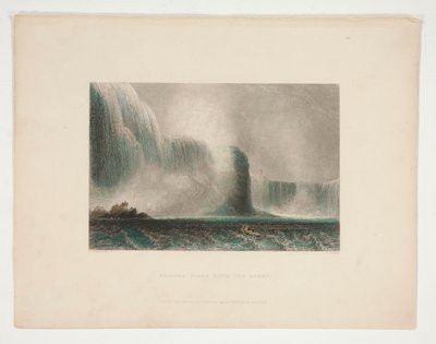 Niagara Falls fra færgen, illustration til Nathaniel Parker Willis af John Cousen