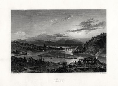 Perth, Australien, 1800-tallet af John Cousen