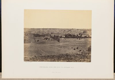 Jerusalem fra vejen til Betania, nr. 1 af John Cramb