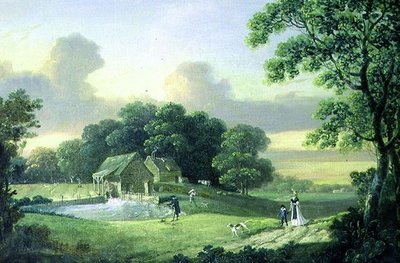 Fiskeri ved en dam af John Cranch