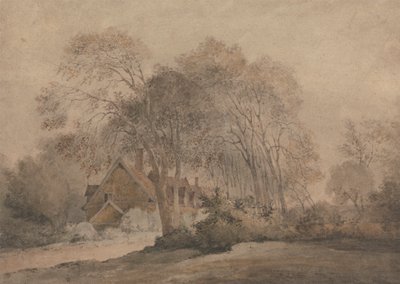Et hus blandt træer af John Crome