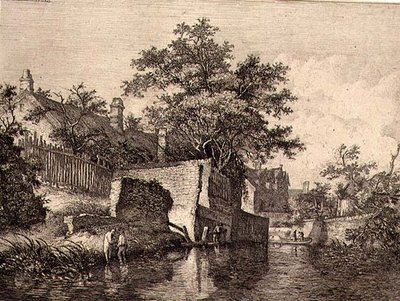 Foran The New Mills, pub. af J. & W. Freeman i 1821 af John Crome