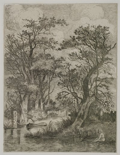 Flodscene, pub. af J. & W. Freeman, 1821 af John Crome