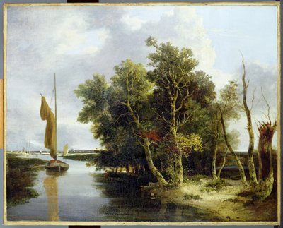 Wherries on the Yare (olie på lærred) af John Crome