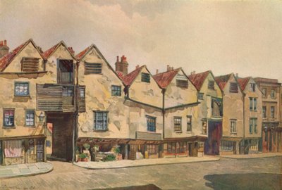 Ancient Tenements i Bermondsey Street, Bermondsey, London, 1886 1926. af John Crowther