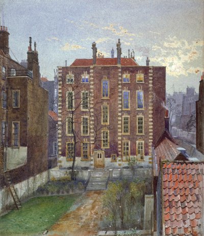 Hus på Austin Friars Street, City of London, 1881 af John Crowther