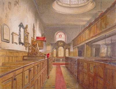 Interiør af Holy Trinity, Minories, London, 1881 af John Crowther
