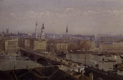 London Bridge, der viser monumentet af John Crowther