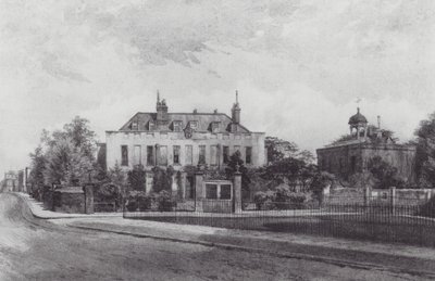 Det forsvundne London: Stockwell Park House, fra Stockwell Park (litografi) af John Crowther