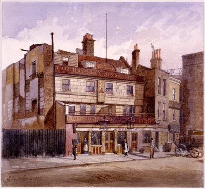 Old George Inn, Trinity Square, London, 1883 af John Crowther