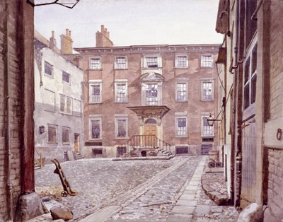 Sir Christopher Wrens hus, Botolph Lane, London, 1886 af John Crowther