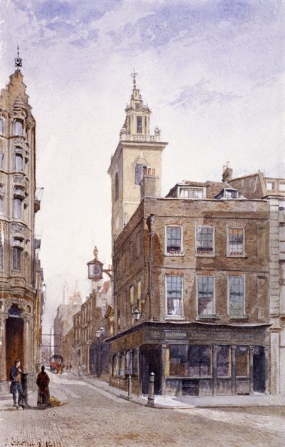 St James Garlickhythe, Upper Thames Street, London, 1882 af John Crowther