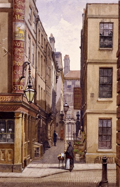 Stag Public House, Devereux Court, London, 1887 af John Crowther