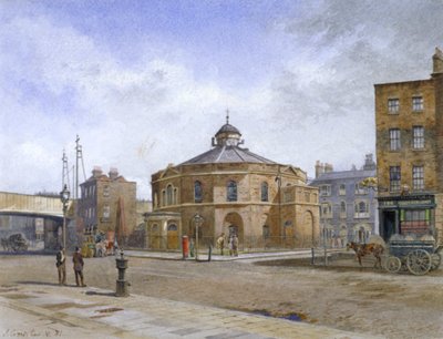 Surrey Chapel, nr. 196 Blackfriars Road, Southwark, London, 1881 af John Crowther