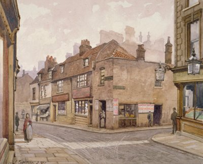 The Angel public house, Bermondsey, London, 1887 af John Crowther