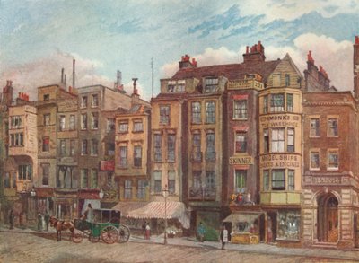 The Strand, Opposite The Law Courts, Westminster, London, 1881 1926. af John Crowther