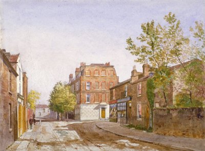 Udsigt over Mawson House, Chiswick Lane, Chiswick, London, 1882 af John Crowther