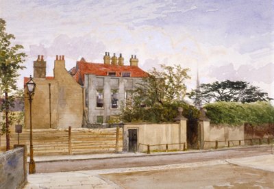Udsigt over Turret House, Lambeth, London, 1880. af John Crowther