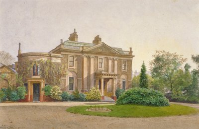 Udsigt over forsiden af Carroun House, South Lambeth Road, Lambeth, London, 1887 af John Crowther
