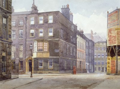 Udsigt over krydset mellem Howard Street og Norfolk Street, London, 1880 af John Crowther