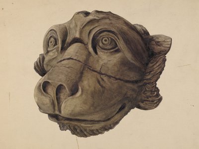 Kattehoved gargoyle af John Davis