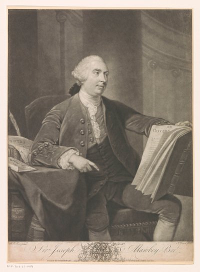 Portret af Joseph Mawbey Sir Joseph Mawbey Bar. (titel på objekt) af John Dixon