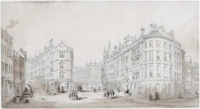 Akenside Hill, Newcastle upon Tyne (kropsfarve) af John Dobson