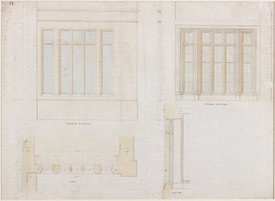 Holme Eden (pen og blæk og vask (blå og brun) på papir (på papir)) af John Dobson