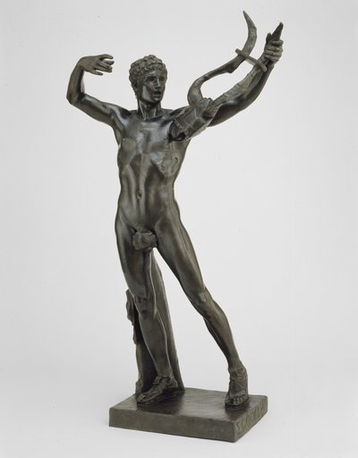 Young Sophocles Leading the Chorus of Victory efter slaget ved Salamis, modelleret 1885, støbt 1911 (bronze med grøn patina) af John Donoghue