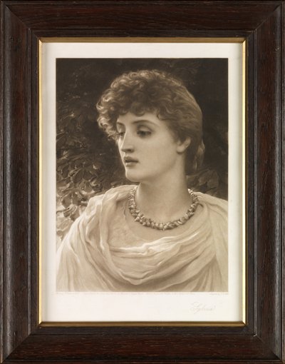 Sylvia (mezzotint) af John Douglas Miller