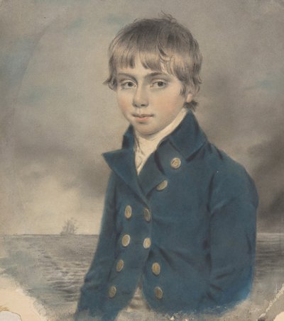 Memento Portrait of a Young Midship-Man, slutningen af det 18.-begyndelsen af det 19. århundrede. af John Downman