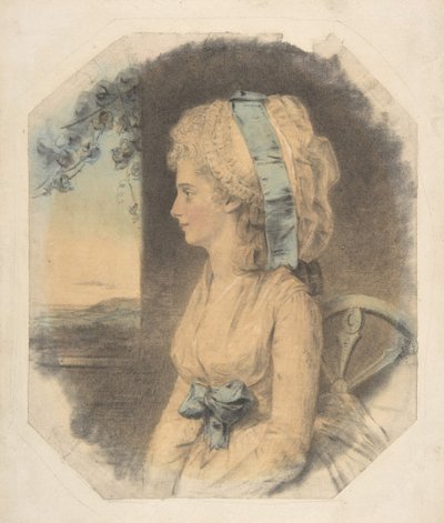 Miss Mary Cruikshank, eneste søster til James Cruikshank, 1781. af John Downman