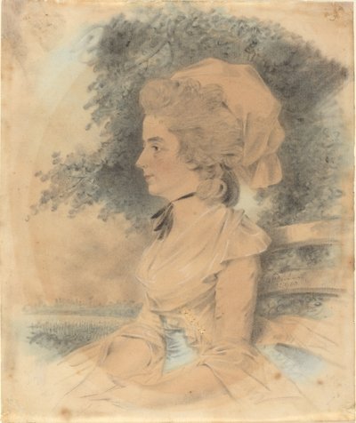 Fru George Mills af John Downman