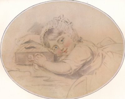 Portræt af Hon. Henry Burrell som et barn, 1784, 1917 af John Downman
