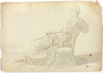 Gammel statue af Agrippina af John Downman