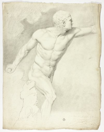 Borghese Gladiator fra statuen i Rom af John Downman