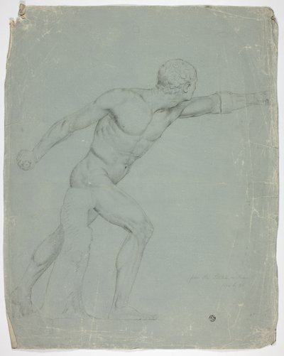Borghese Gladiator fra statuen i Rom af John Downman