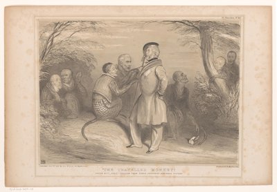 Lord Palmerston i et land af apen Den berejste abe. Kopieret med stor frihed fra Edwin Landseers uforlignelige billede (titel på objekt) HB Sketches (serietitel på objekt) af John Doyle