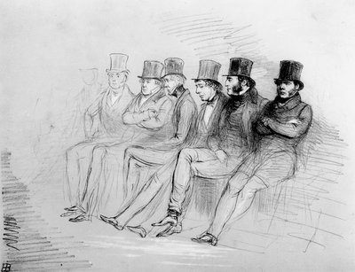 Ulykke gør os bekendt med mærkelige sengekammerater, 1847 af John Doyle