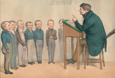 Den irske lærer, 1836. af John Doyle