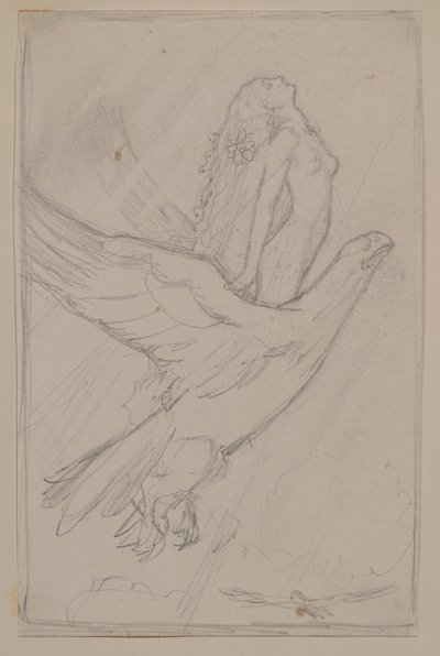 Ceyte forsøger at nå solen (blyant) af John Duncan