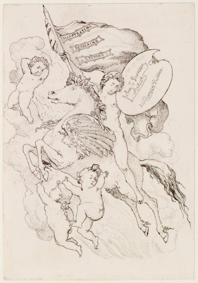 Flyvende hest (ætsning) af John Duncan