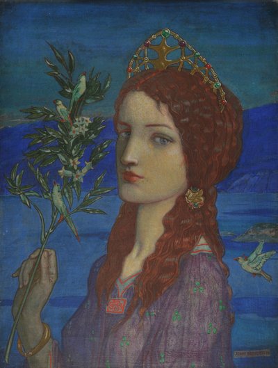The Messenger of Tethra, 1910 (tempera på lærred) af John Duncan